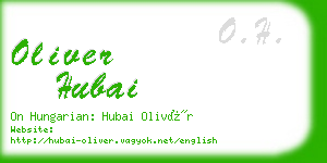 oliver hubai business card